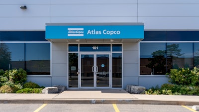 Atlas Copco office, Mississauga, Ontario, Sept. 2020.