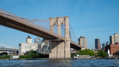 The Brooklyn Bridge, New York.
