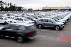 Kia Tellurides at Colonel's Island Terminal, Brunswick, Ga., Feb., 26, 2019.