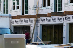 New homes under construction in Wheeling, Ill., Aug. 26, 2024.
