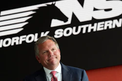 Norfolk Southern CEO Alan Shaw during an interview in Atlanta, June 21, 2023.