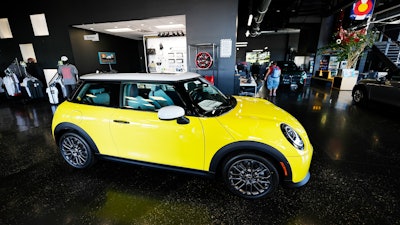 A 2025 Cooper S hardtop at a Mini dealership in Highlands Ranch, Colo., Sept. 4, 2024.