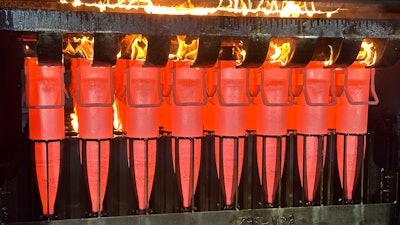 Howitzer shells in production at the Scranton Army Ammunition Plant, Scranton, Pa., Aug. 27, 2024.