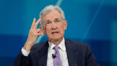 Federal Reserve Chair Jerome Powell at the DealBook Summit in New York, Dec. 4, 2024.