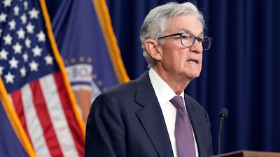 Federal Reserve Board Chairman Jerome Powell at a news conference at the Federal Reserve, Washington, Dec. 18, 2024.