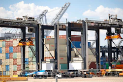 The Barbours Cut Container Terminal in Houston during the first day of a dockworkers strike, Oct. 1, 2024.