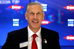 Dow CEO Jim Fitterling is photographed on the trading floor of the New York Stock Exchange, Tuesday, April 2, 2019.