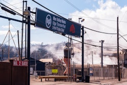 Entrance to U.S. Steel's Mon Valley Works Edgar Thompson Plant, North Braddock, Pa., March 2020.