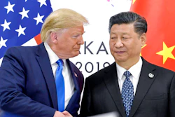 President Donald Trump, left, shakes hands with China's President Xi Jinping during a meeting on the sidelines of the G-20 summit in Osaka, Japan, June 29, 2019.