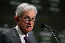 Chair of the Board of Governors of the Federal Reserve System Jerome Powell speaks during an event hosted by the Economic Club of Chicago, April 16, 2025.