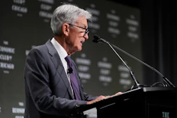 Chair of the Board of Governors of the Federal Reserve System Jerome Powell speaks during an event hosted by the Economic Club of Chicago, April 16, 2025.