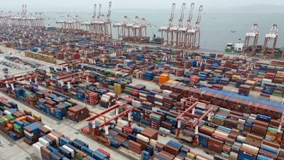 Guangzhou Port, China, April 17, 2025.