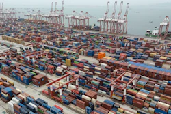 Shipping containers at the Guangzhou Port, China, April 17, 2025.