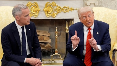 Canadian Prime Minister Mark Carney and President Donald Trump at the White House, May 6, 2025.