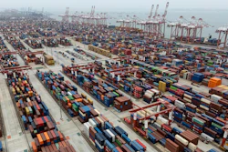 Shipping containers at the Guangzhou Port, China, April 17, 2025.