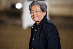 Lisa Su, CEO of Advanced Micro Devices, arrives for a dinner at the Elysee Palace, Paris, Feb. 10, 2025.