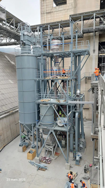 Clay flash calcination equipment.