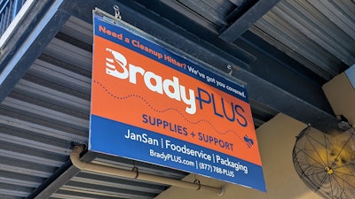 BradyPlus sign in Biloxi, Miss., May 2025.