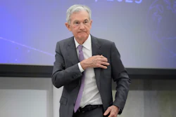 Federal Reserve Chairman Jerome Powell after speaking at the 75th anniversary conference of the Federal Reserve Board's International Finance Division, Washington, June 2, 2025.