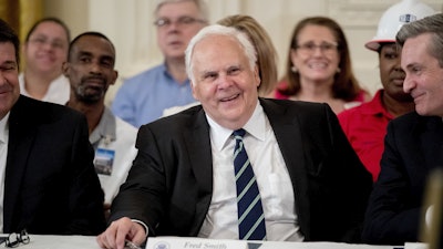 FedEx CEO Fred Smith at a signing ceremony at the White House, July 19, 2018.