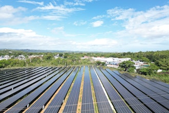 Eaton is demonstrating its Factories as a Grid approach at its Arecibo, Puerto Rico manufacturing facility (pictured) and during the Reuters Global Energy Transition.