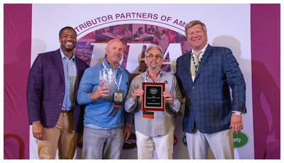 All Tool and Fasteners' Gary DePaulo Jr. and Gary DePaulo at the DPA awards luncheon.