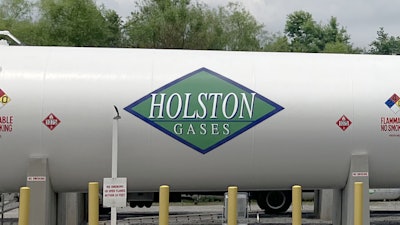 Tank at a Holston Gases facility in Crossville, Tenn.