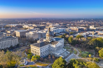 Aerial view of downtown Columbia, S.C.