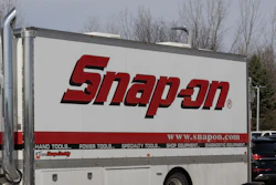 A Snap-on mobile tool truck in Indianapolis, March 2025.