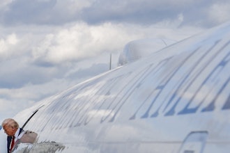President Trump disembarks Air Force One at Lehigh Valley International Airport, Allentown, Pa., Aug. 1, 2025.