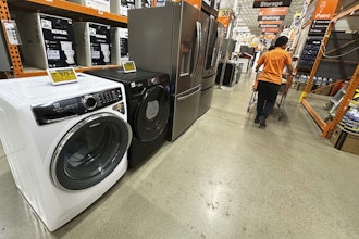 Clearance home appliances are displayed at a retail store in Vernon Hills, Ill., Thursday, Aug. 7, 2025.