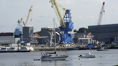 The Portsmouth Naval Shipyard, Sept. 8, 2021, in Kittery, Maine.