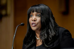 Lisa Cook, nominee to be a member of the Federal Reserve Board of Governors, during her confirmation hearing, Feb. 3, 2022, Washington.