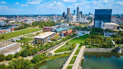 Indianapolis skyline.