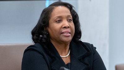 Federal Reserve Board of Governors member Lisa Cook during a meeting in Washington, June 25, 2025.