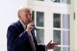 President Trump in the Rose Garden of the White House, Sept. 5, 2025.
