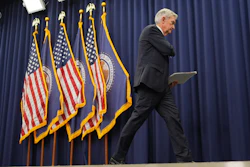 Federal Reserve Chairman Jerome Powell after a news conference in Washington, Sept. 17, 2025.