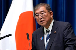 Japanese Prime Minister Shigeru Ishiba speaks during a news conference at the prime minister's office in Tokyo, Sept. 7, 2025.