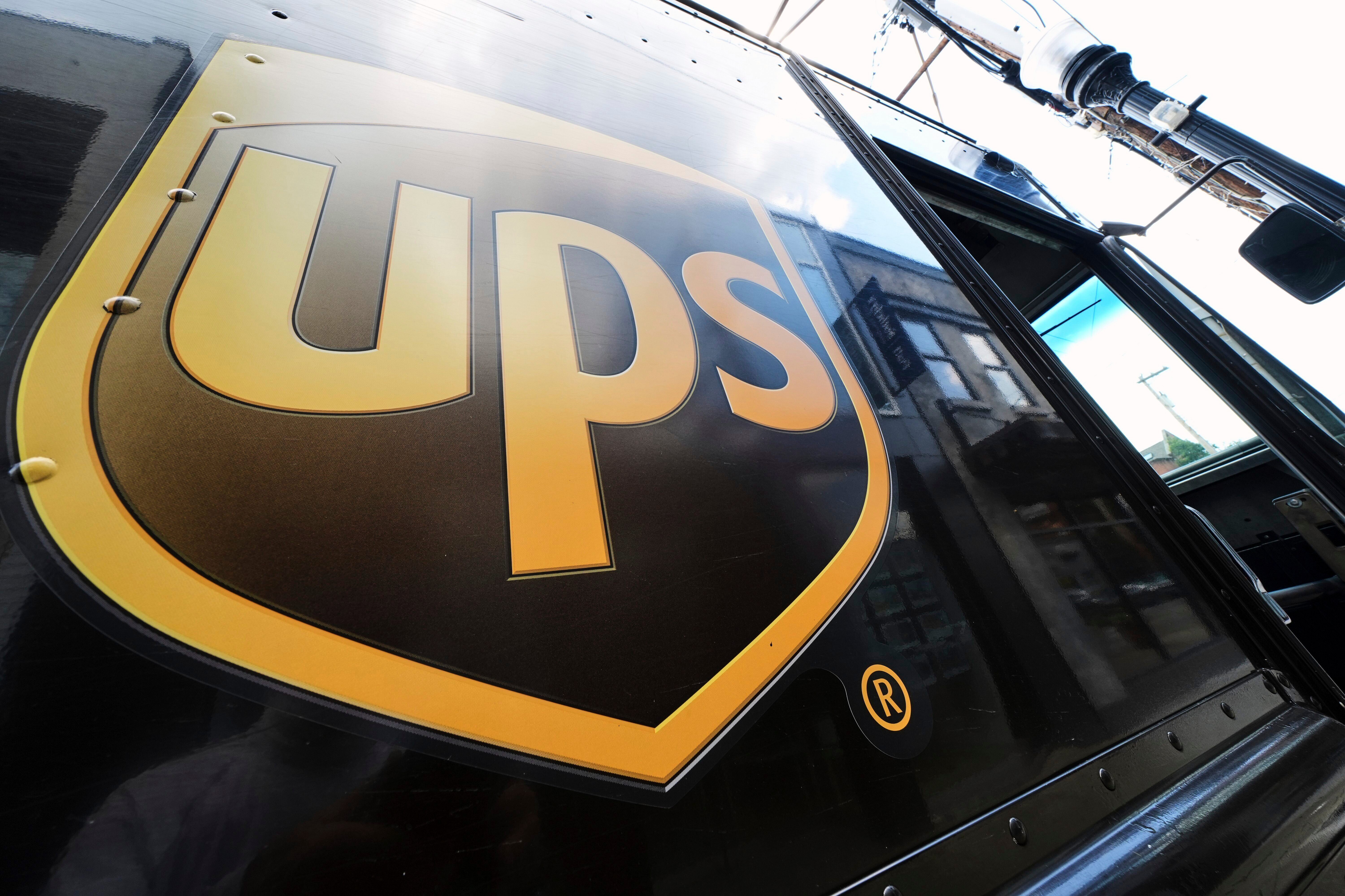 A United Parcel Service truck makes deliveries in Pittsburgh on June 25, 2025.