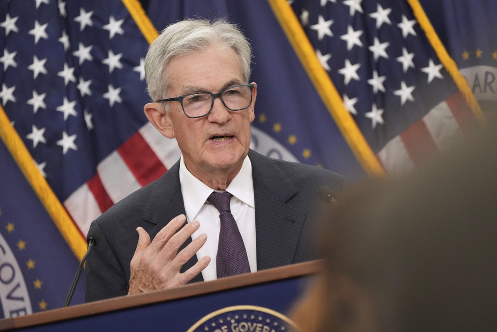 Federal Reserve Chairman Jerome Powell speaks during a news conference following the Federal Open Market Committee meeting, Wednesday, Sept. 17, 2025, at the Federal Reserve Board Building in Washington.