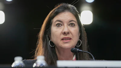 Adriana Kugler speaks during her confirmation hearing on Capitol Hill, June 21, 2023.