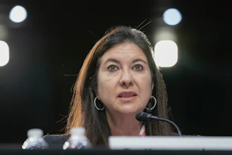 Adriana Kugler speaks during her confirmation hearing on Capitol Hill, June 21, 2023.