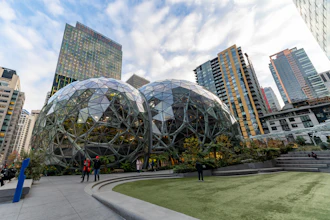 Amazon headquarters, Seattle, Dec. 2019