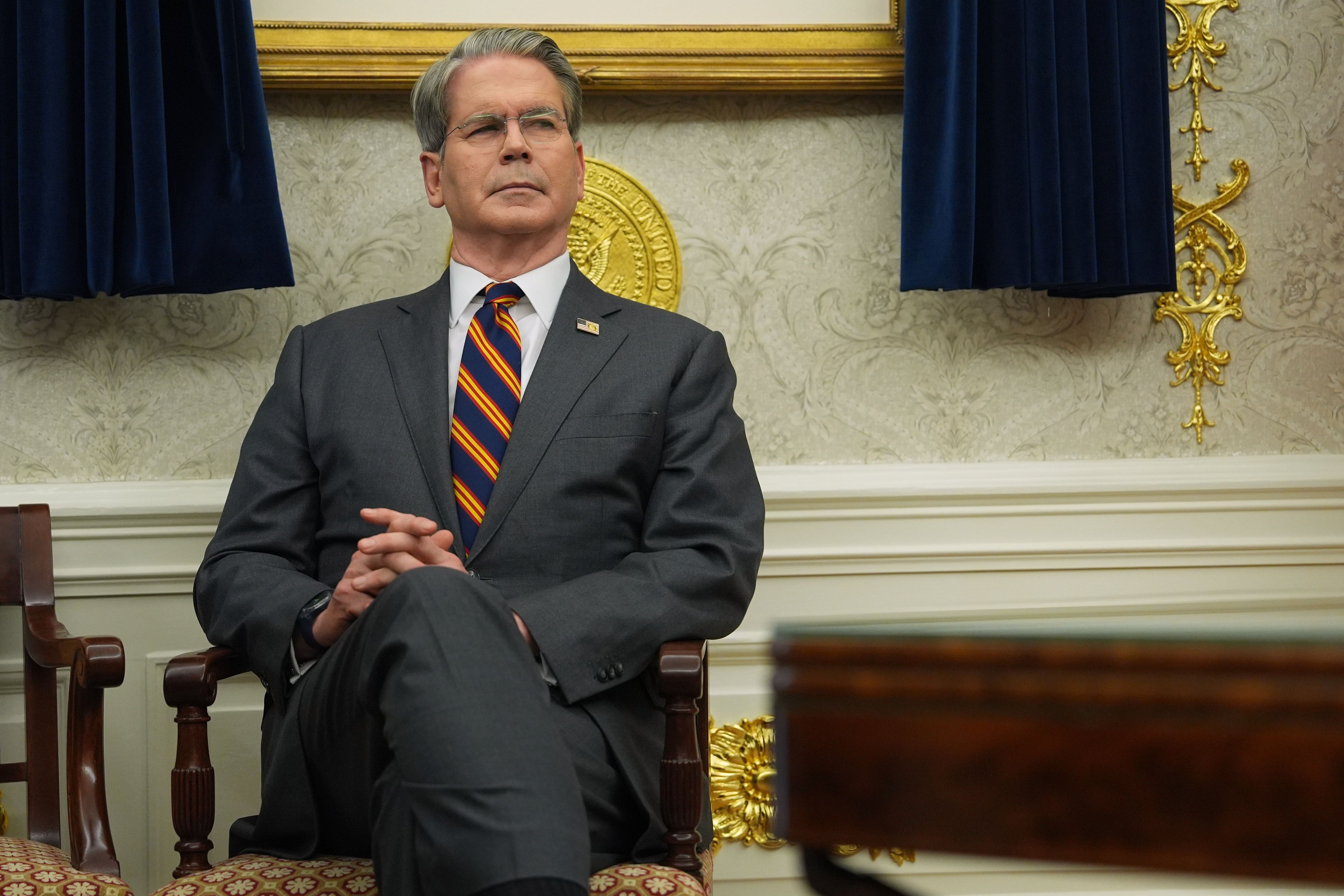 Treasury Secretary Scott Bessent in the Oval Office of the White House, Nov. 21, 2025.