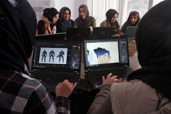 Afghan coders practice at the Code to Inspire computer training center in Herat province, western Afghanistan, Jan. 22, 2018.