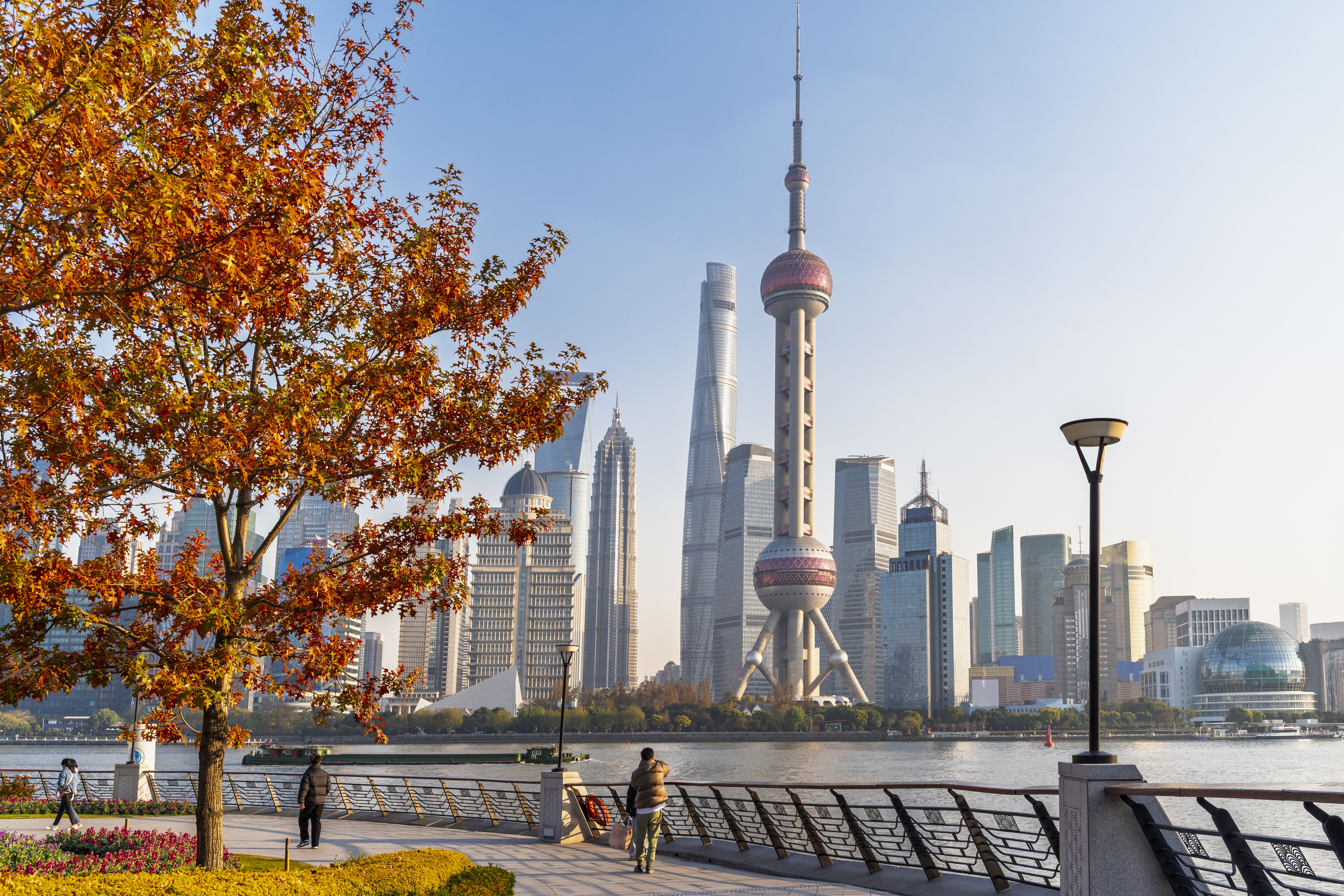 The Huangpu River in Shanghai.