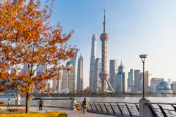 The Huangpu River in Shanghai.
