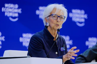 ECB President Christine Lagarde attends the annual meeting of the World Economic Forum in Davos, Switzerland, Jan. 23, 2026.