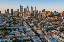 Philadelphia skyline.