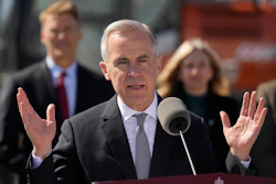 Prime Minister Mark Carney responds to a question during an event in Ottawa, April 23, 2026.